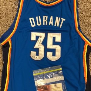 Signed Kevin Durant jersey OKC